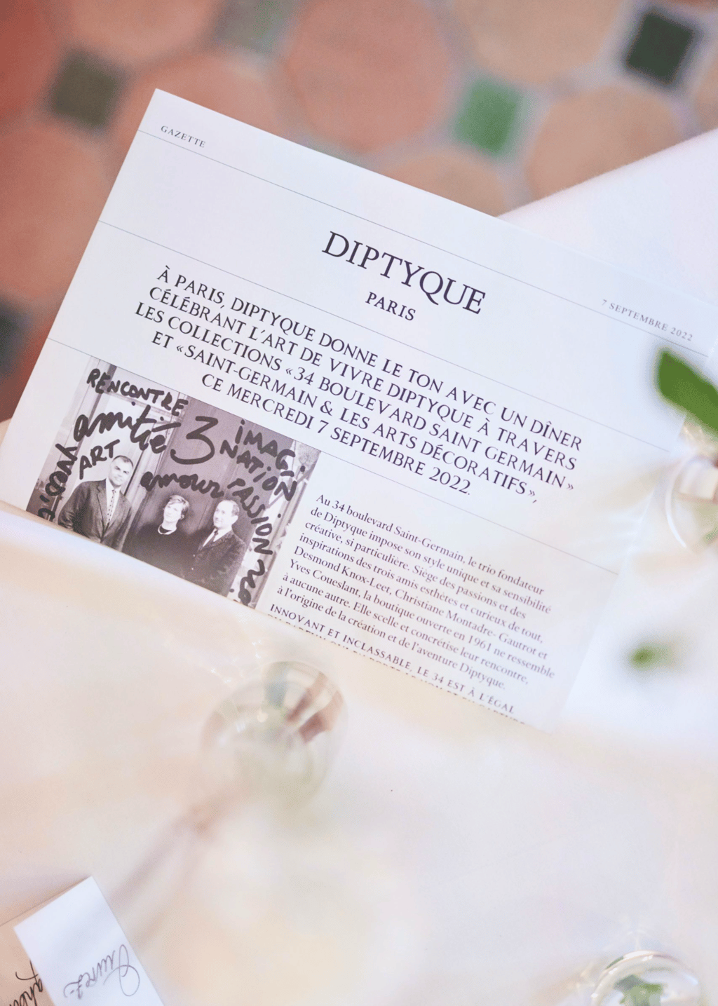 DIPTYQUE FAIT SON DINER DE RENTRÉE AU LYCÉE HENRI IV-34 boulevard Saint-Germain, Paris. 36