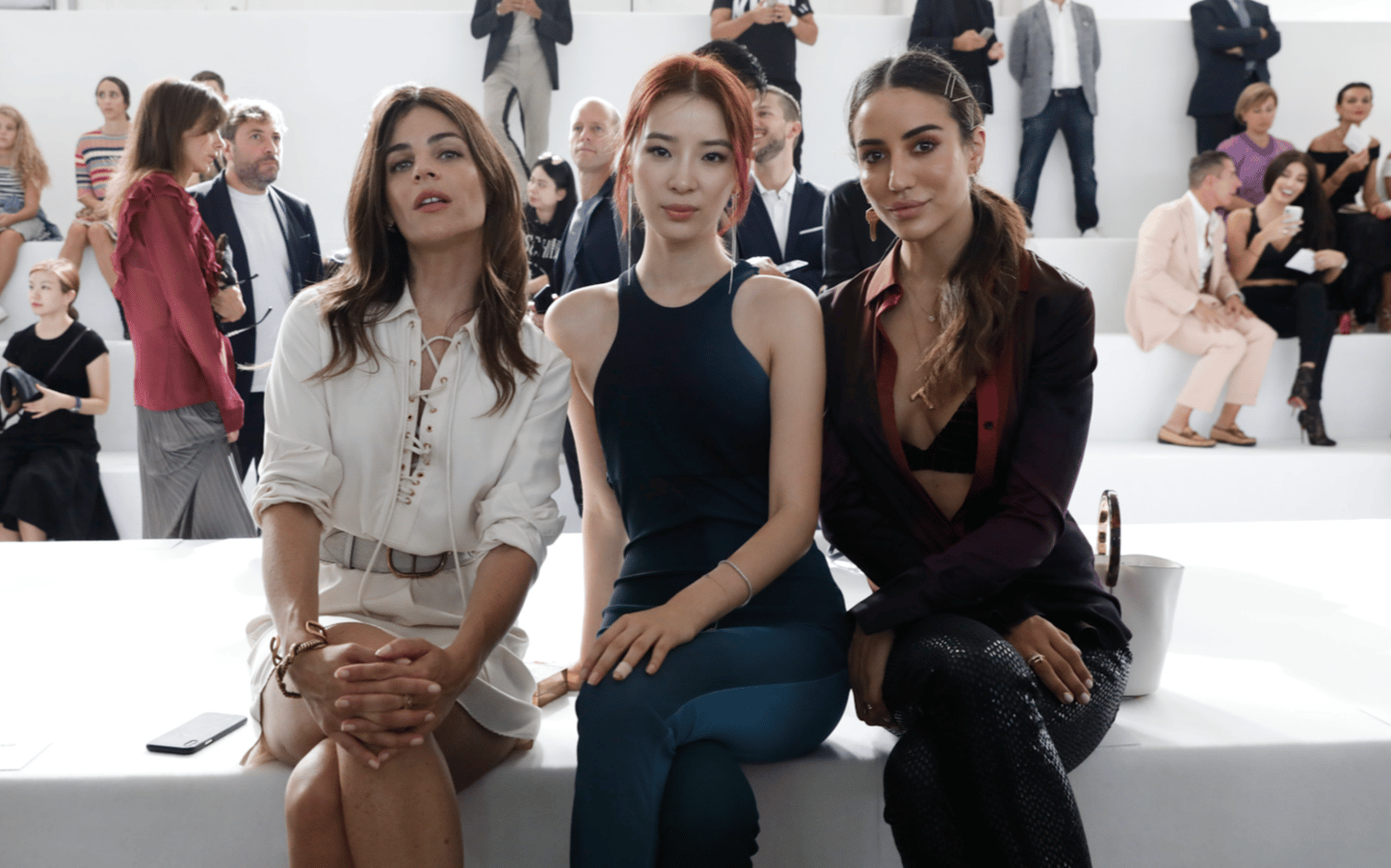 AU PREMIER RANG DU DÉFILÉ ROBERTO CAVALLI PRINTEMPS-ÉTÉ 2019-FASHION WEEK 4