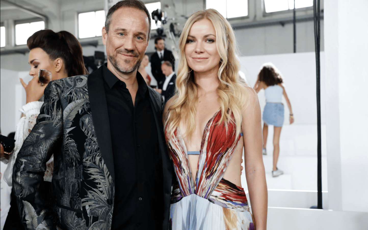 AU PREMIER RANG DU DÉFILÉ ROBERTO CAVALLI PRINTEMPS-ÉTÉ 2019-FASHION WEEK 16