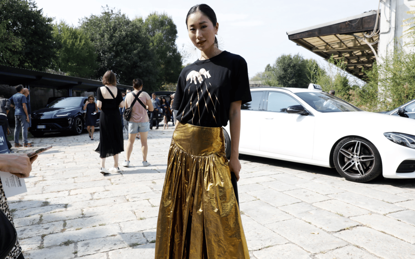 AU PREMIER RANG DU DÉFILÉ ROBERTO CAVALLI PRINTEMPS-ÉTÉ 2019-FASHION WEEK 17