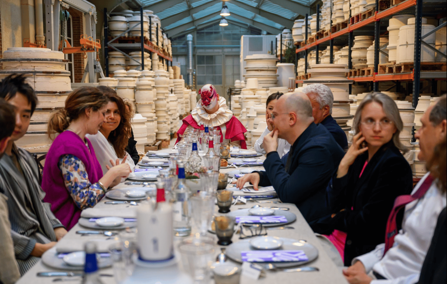 Le dîner du lancement du Paris Gallery Week-end à la Manufacture de la Cité de la Céramique de Sèvres-PARSIS 18